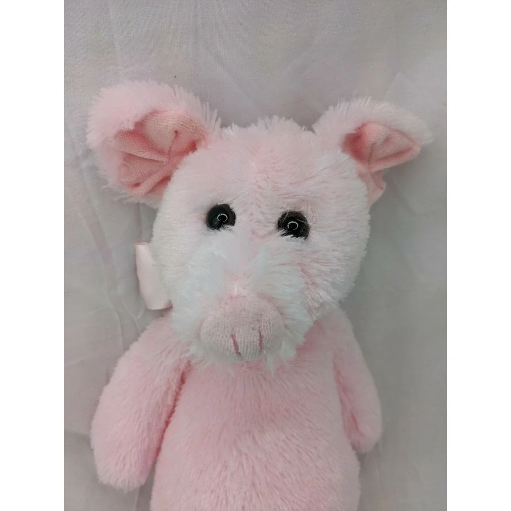 Bearington Collection Pink‎ Pig Plush 12 Inch Beans Stuffed Animal Toy